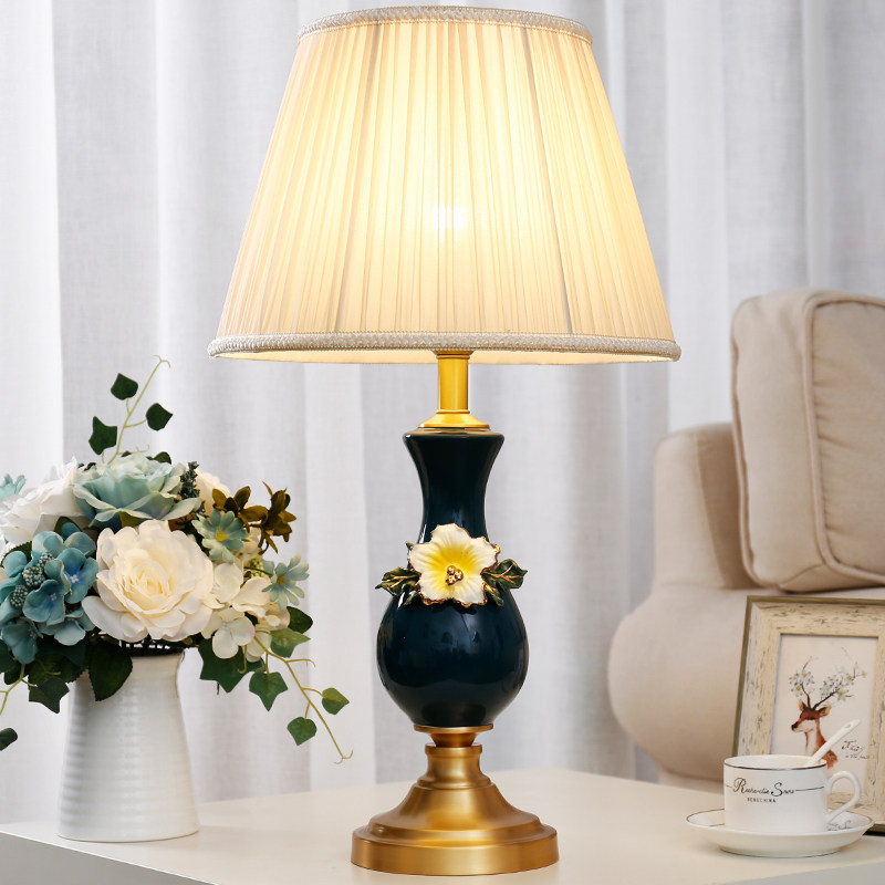 Eurostyle Table Light Bedroom Bedlights Home Creativity Brief Modern Book Room Living-room Cozy Creative Ceramic Table Lamps