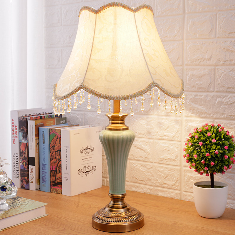Eurostyle Table Light Ceramic Bedroom Bedlights Creative Romantic Fashion Personality Home Cozy Decoration Brief