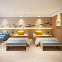 Hotel Furniture bed apartment standard room full set of special bed custom soft bag bedside computer TV table luggage cabinet