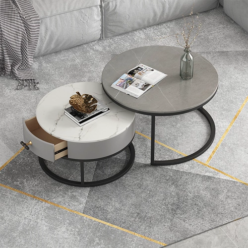 Рок доска небольшая квартира мраморная кофейня гостиная гостиная домашняя чайная столик Стол Стол Нордика Light Luxury Современные минималистские расходы