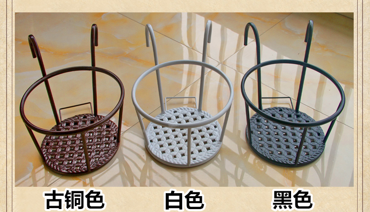[Mua 2 tặng 1] Ban công sắt treo hoa treo lan can hàng rào hoa chậu giá treo sáo thịt giỏ hoa xanh - Kệ kệ giầy