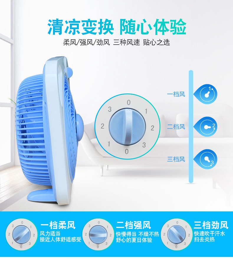 Quạt điện Gree quạt sàn nhà quay trang quạt gió khối lượng máy tính để bàn cơ khí sinh viên trạm KYT-2501A - Quạt điện quạt cây công nghiệp