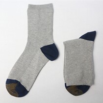 Cashmere double-pack mens socks spring and summer thin mens casual socks mens long socks breathable sweat-absorbing cotton socks leather shoes