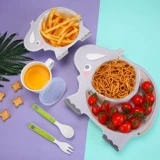 Детская посуда для еды, детский комплект для прикорма, обеденная тарелка, мультяшная подарочная коробка для домашнего использования