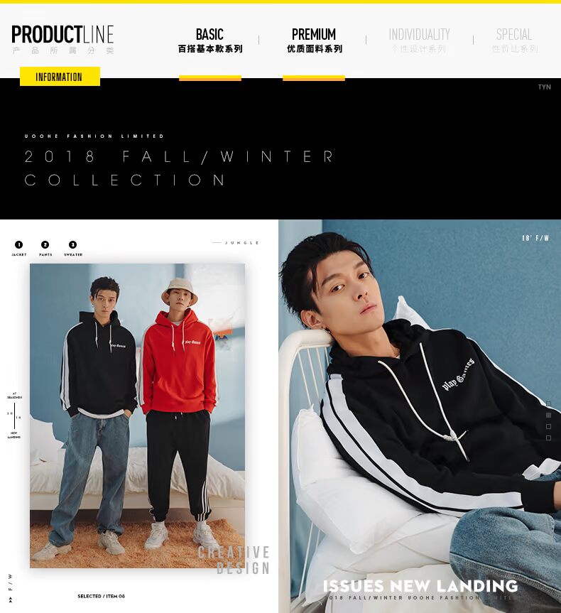 Sweatshirt homme UOOHE - Ref 3128790 Image 7