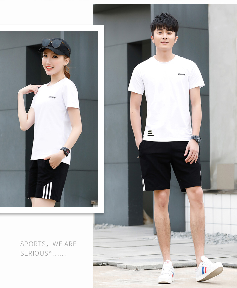 2019 tay ngắn thể thao phù hợp với nam mùa hè giản dị chạy bộ thể thao đôi phần mỏng quần short kích thước lớn nữ hai mảnh - Thể thao sau quần chạy bộ nam lining