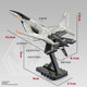 Nantianmen Project Model Xuan Ni Air-To-Air Fighter White Emperor Phoenix Mothercraft Military Aircraft Fighter Small Scale