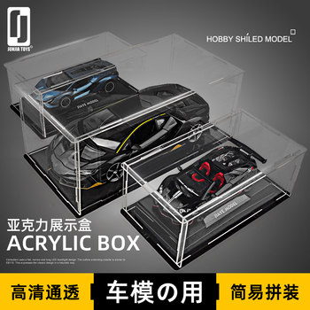 Highly Transparent 1:32 Acrylic Display Box Dust Cover for Figurines, Anime, Car Models, Blind Boxes, 1:24 Storage Box