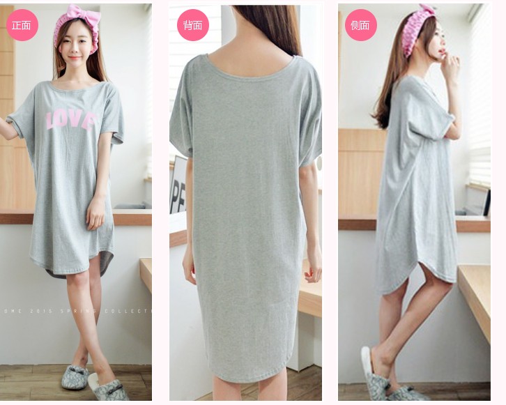 Nightdress nữ mùa hè cotton ngắn tay phần mỏng công chúa đồ ngủ nữ mùa hè lỏng đoạn dài dễ thương phim hoạt hình cotton dịch vụ nhà