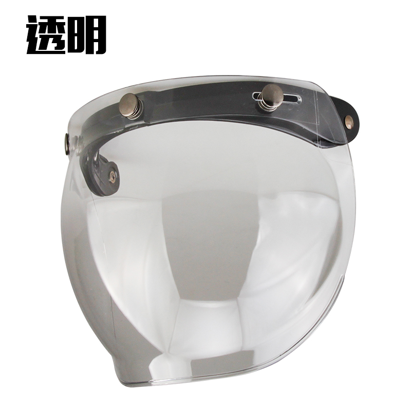 Retro Safety Helmet Goggle Blinkers Bubble Mirror Black Transparent Tribuckle Type Lens Hale Safety Goggles