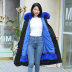 2019 Winter Pie vượt qua Nữ Rabbit Collar tóc Removable Nội Bilid fox tóc Trung bình Dài Coat Fur Coat Coat 