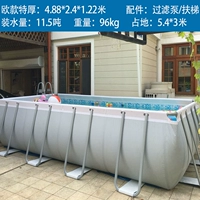 4,8*2,4*1,22 метра стандарт одного бассейна.