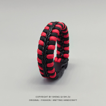 The rope is full of AC Milan knitting bracelet card rope fans bracelet football birthday present for boys around