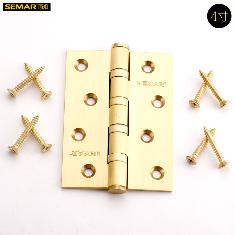 SEMAR Hinges Pure copper hinges Bearing hinges 4 inch monolithic pack