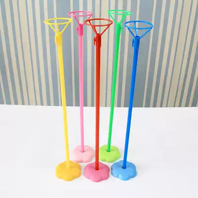 Table floating balloon Table balloon Christmas Wedding birthday year-old decoration props column cartoon aluminum film balloon holder