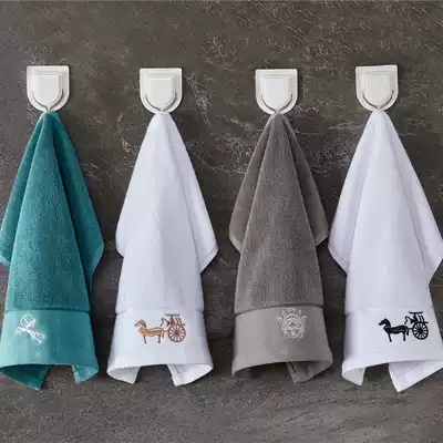 Three-pack five-star hotel small towels, pure cotton square towels, face towels, household soft water absorption custom LOGO