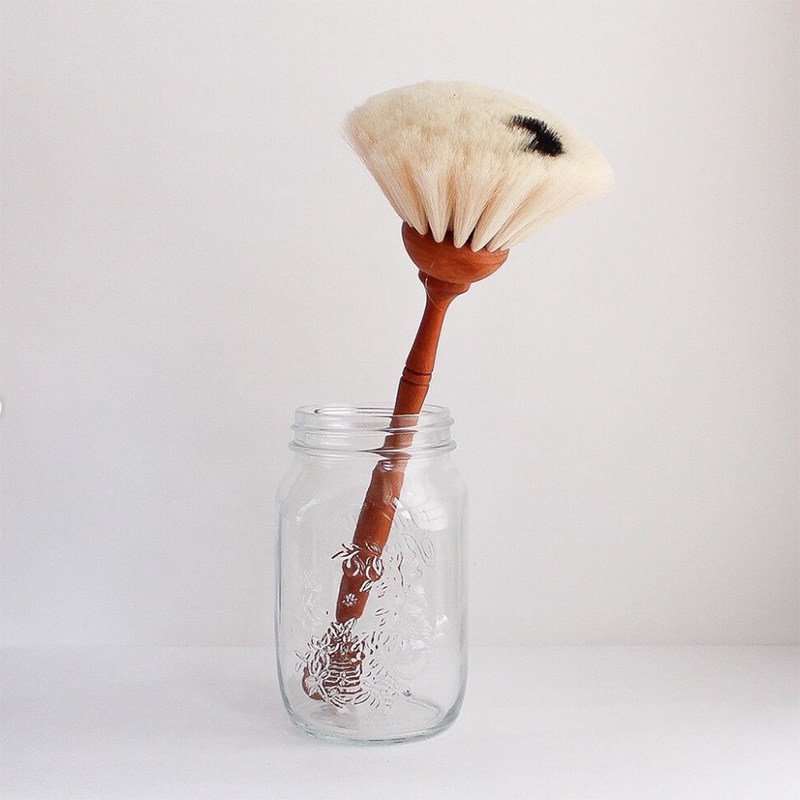 German Redecker household wool duster retro classic cleaning dust sweeping artifact anti-static