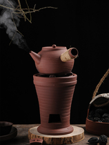 Tea stove Charcoal stove Red mud handmade carbon stove Tea stove Small stove Walnut carbon olive charcoal tea stove Household