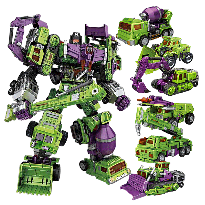 NBK Hercules deformation robot toy diamond fit mining robot GT Jinbao engineering mixer truck