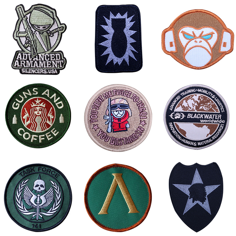 WZJP no thief morale chapter Red Cross medical armband Velcro label Military fan outdoor sportswear accessories