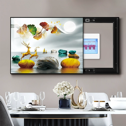 Ящик для измерителя мощности декоративная живопись, простота, современная распределительная коробка для покрытия, висящая картина в гостиной Северной.