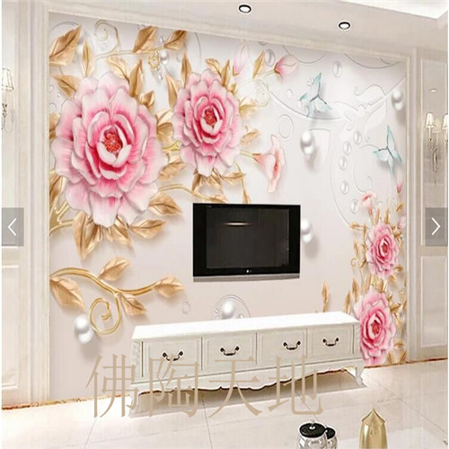 European light luxury tile TV background wall 3D high temperature burning microcrystalline modern TV background wall wall tile