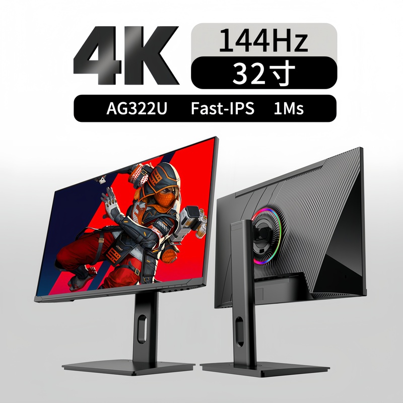 Aogong 32-Inch 4K144/160Hz Monitor 27 Computer Gaming External High-Definition Ps5 Screen Hdmi2.1