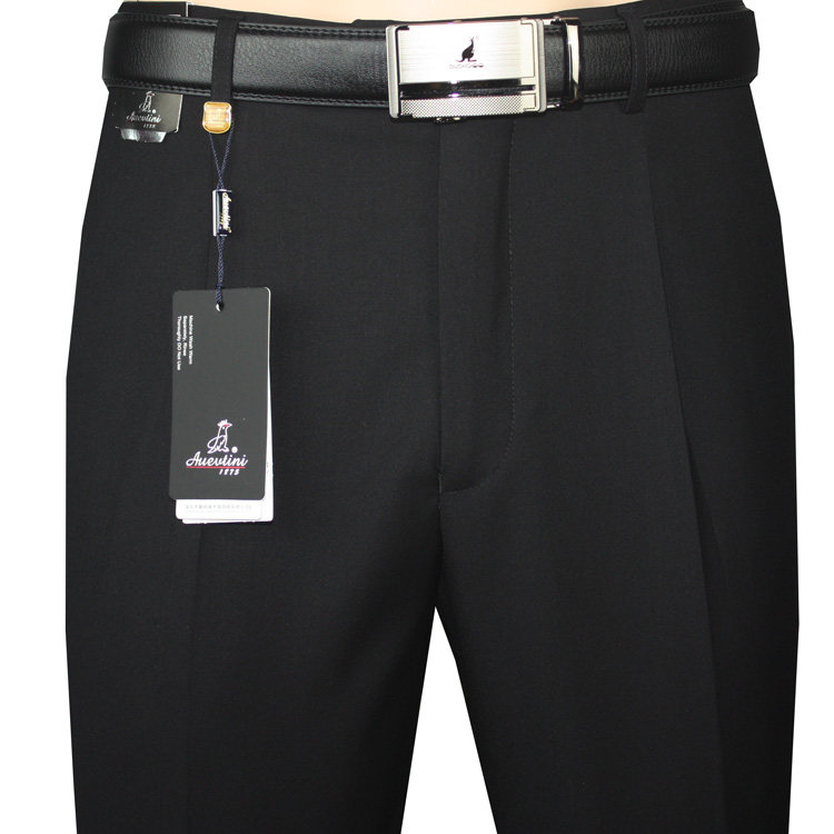 Woodpecker men's summer dress thin pants men middle and elderly straight business work in the career dress loose suit