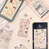 Love bow cherry blossom letter constellation small nail stickers nail stickers mobile phone Handbook waterproof Cup decoration stickers