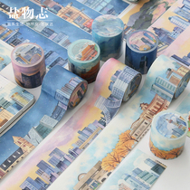 Beijing Shanghai Guangzhou Chengdu Handbook Landscape Travel Notes City Landscape Handbook Material Collage Decoration Sticker