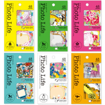 Photo sticker hand account photo album Girl heart cartoon material animal lace border cute decorative small stickers