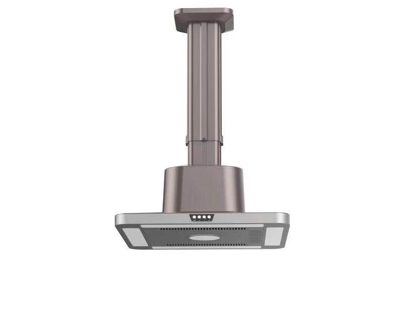 Queyou straight row mahjong machine smoking lamp Xuanhe teahouse lift smoking chandelier Jijie outer row type chess and card room smoke exhaust