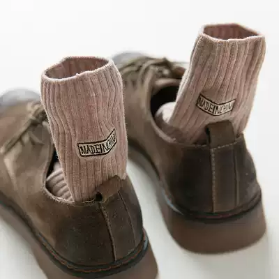 Socks men's cotton autumn winter ins in socks Korean version of college style Japanese trend Joker sock women's stockings