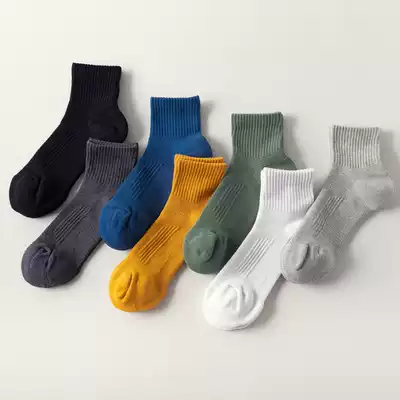 Socks male trend socks tube cotton deodorant absorb sweat mao jin di socks autumn ji dong personality Four Seasons socks