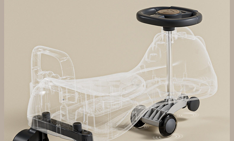 Каталки и педальные автомобили 儿童扭扭车1一3岁防侧翻静音轮男女宝宝溜溜车玩具车大人可坐滑行