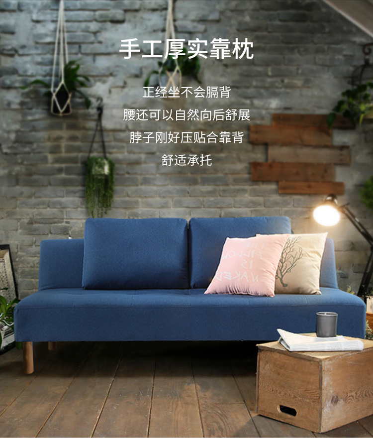 Có thể gập lại căn hộ nhỏ giường sofa 1.8 dual-sử dụng đa chức năng phòng khách phòng ngủ đôi ba đơn giản ghế beanbag - Ghế sô pha giá ghế sofa