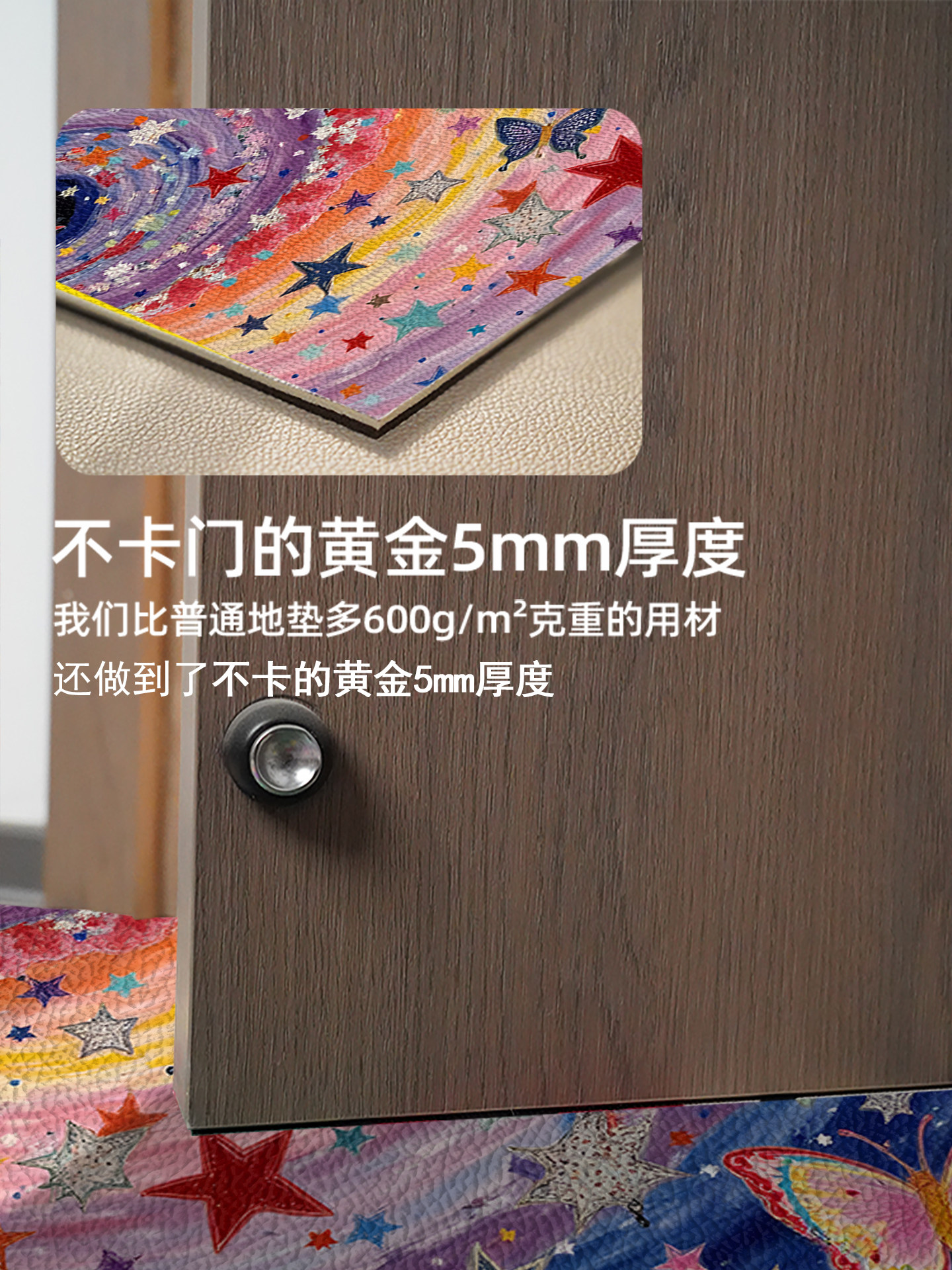 Entrance Door Floor Mat, Door Entry Mat, No-Wash Pvc Leather Household Door Mat, Scrubbable Non-Slip Mat Carpet