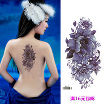 Rose waterproof female long-lasting costume photo studio photo simulation dark flower arm back cover scar tattoo sticker