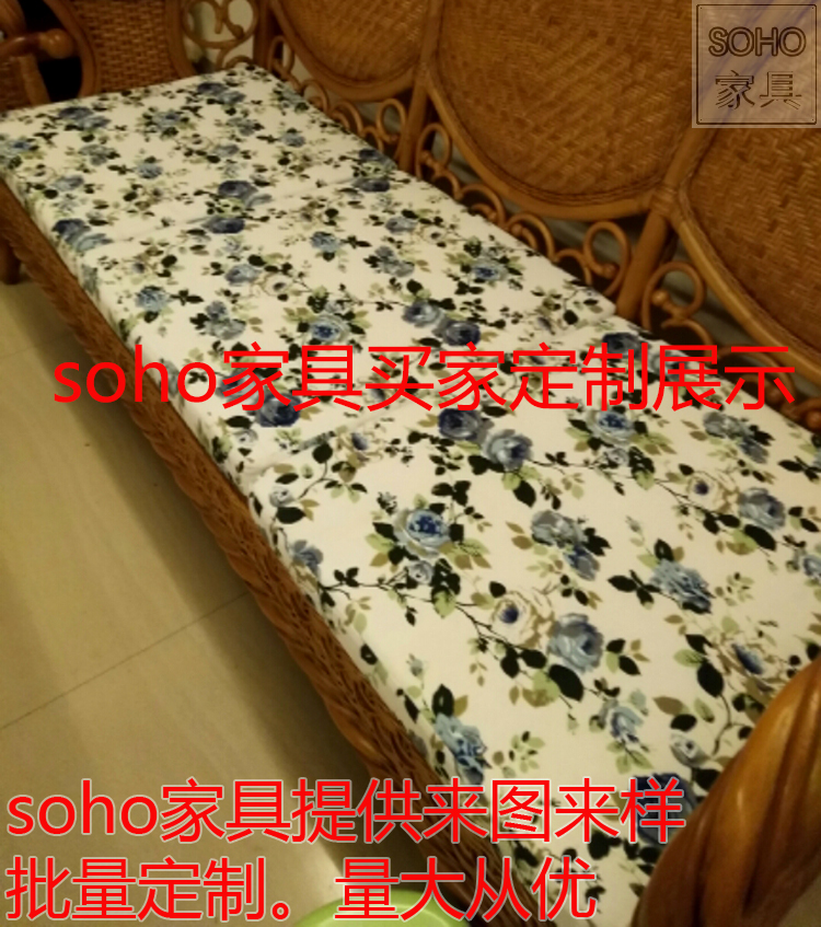 Ghế hình đệm tùy chỉnh đệm ghế mây giải trí đệm hình chữ U đệm đệm hình bán nguyệt sofa đệm có thể tháo rời và có thể giặt phổ quát nệm lót sofa