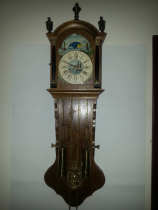 Old Western clock Dutch Telma antique mechanical wall clock
