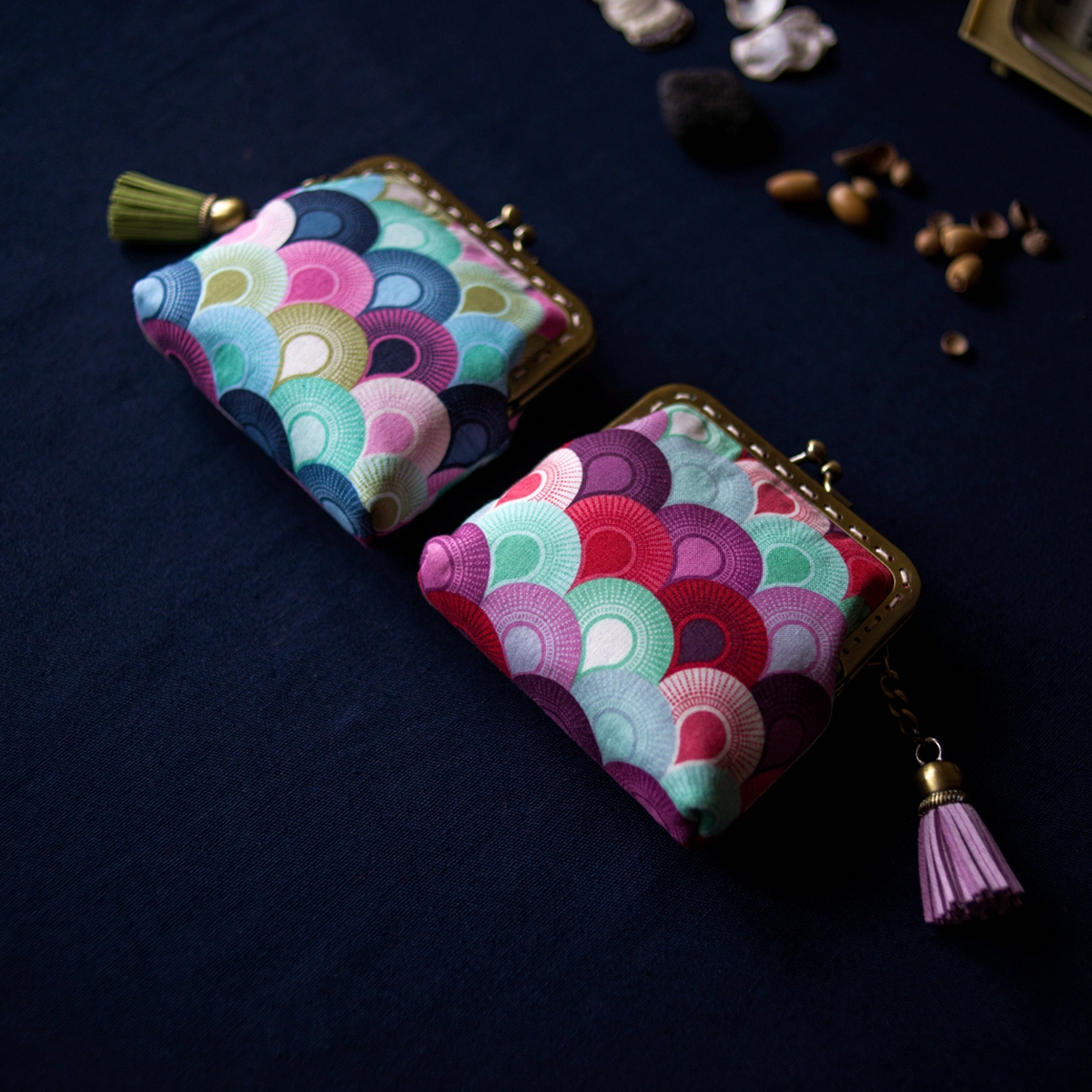 Handcrafted Fresh Cloth Art Zero Wallet Wallet Retro Streaming Sukou Gold Bag Coins Handbag Handmaid Gift