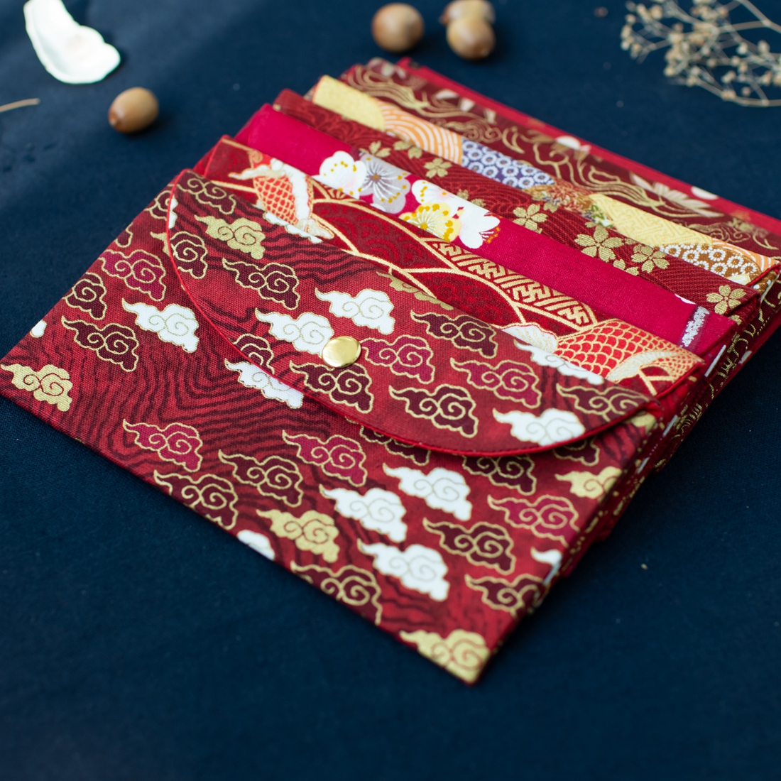 Customizable size Chinese wedding New Year money fabric red envelope high-end profit is sealed gift bag 10 million yuan red envelope