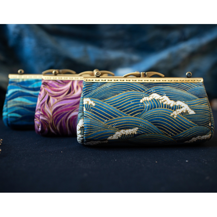 Original retro country style clutch hand bag messenger bag ancient style niche Japanese-style gold bag lucky gift