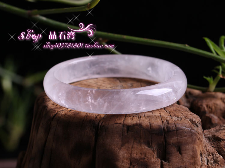 Tinh khiết tinh thể tự nhiên pha lê bracelet ice loài Furong đá nữ mô hình màu hồng pha lê bracelet nhà máy trực tiếp bột pha lê vòng đeo tay