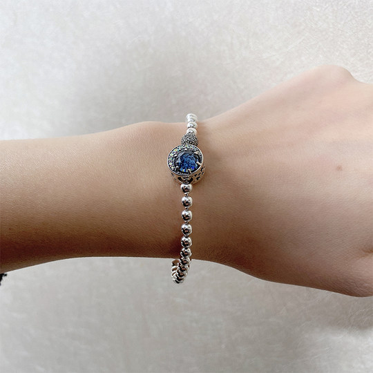 Pandora bracelet for women PANDORA silver beaded pavé with cat eye night sky cat eye bracelet for women 598342CZ