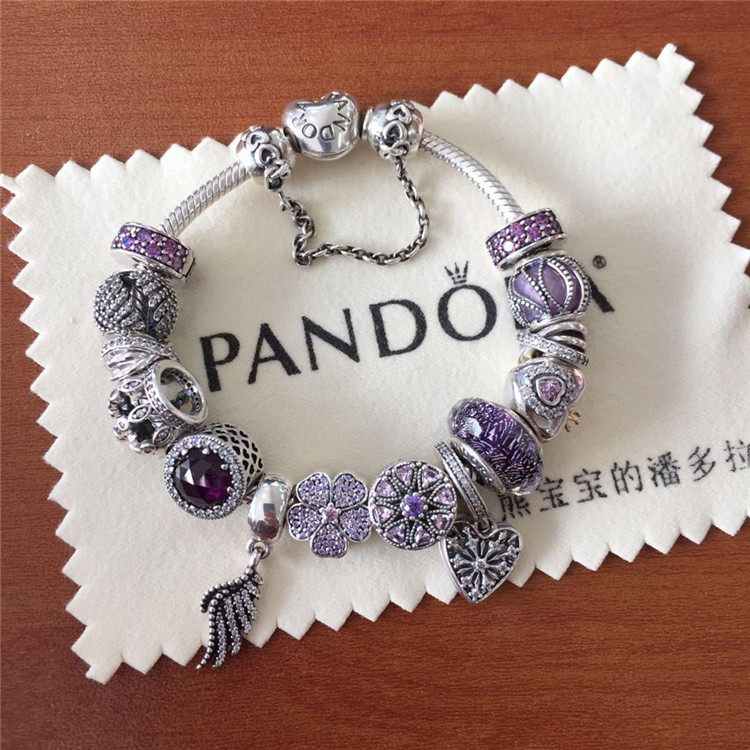PANDORA PANDORA Gift Purple Guardian Snowflake Bracelet Set