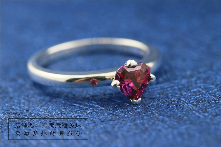 Tại chỗ PANDORA Pandora Ring 925 Bạc Ngày Valentine Bạn My Heart Lettering Ring 196574CZRMX