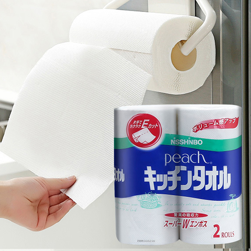 Japan imported kitchen towel oil-absorbing paper kitchen towel roll toilet paper absorbent paper cleaning paper toilet paper roll