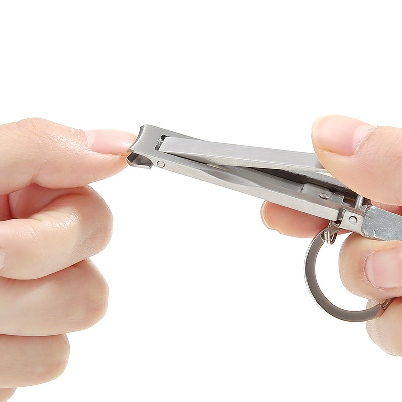 Japanese cut nail clippers single fit cute portable small number key button cut finger knife anti-splash clip folding and folding ultra-thin