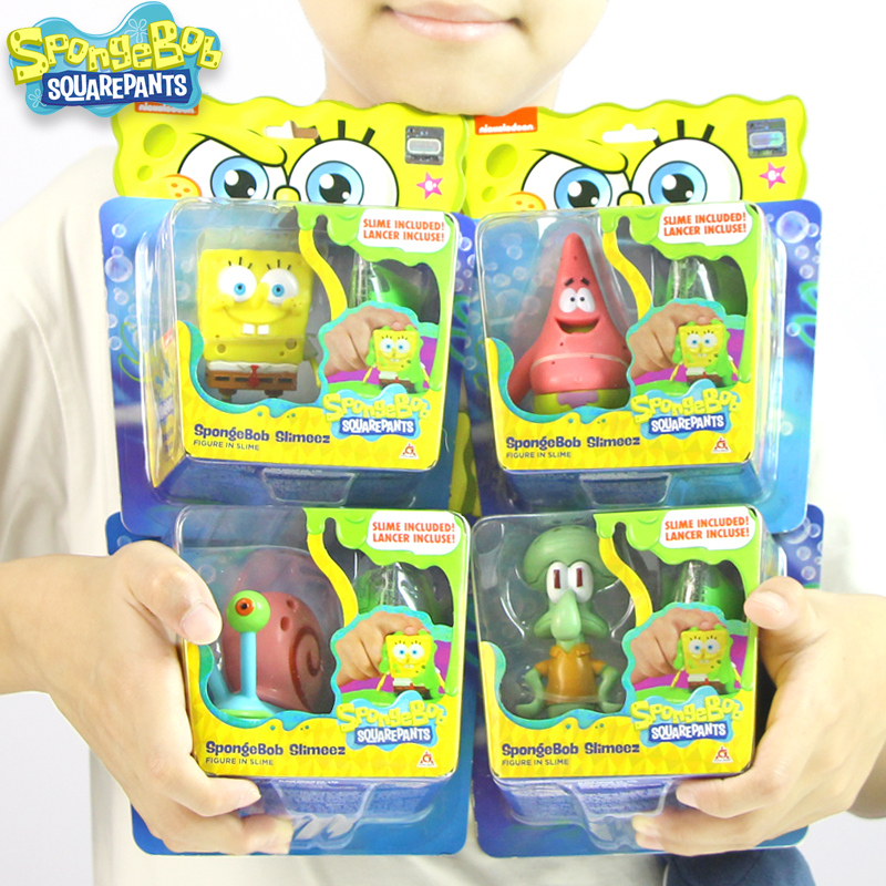 Genuine Spongebob blind box pie big Star doll Squidward model model ornament toy Slime crystal mud
